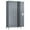 3 Doors Light gray Locker, variant on GangMei Metal Storage Locker, 6-Door Steel Locker for School, Office, Gym, Bedroom, Black, Assembly Required