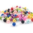 thumbnail image 2 of Pulsera de cuentas sueltas de perlas de simulación ABS con agujeros, cuentas redondas enteras, accesorios de joyería hechos a mano, 2 of 5