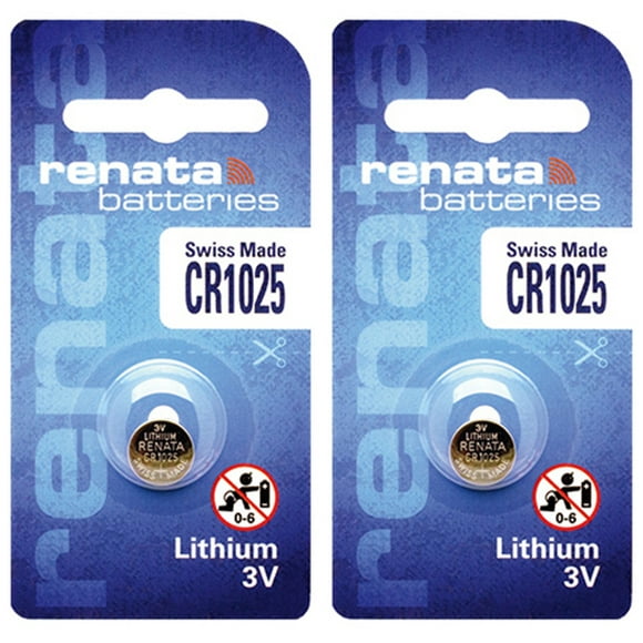 2 x Batteries Renata CR1025, Batterie au Lithium 1025