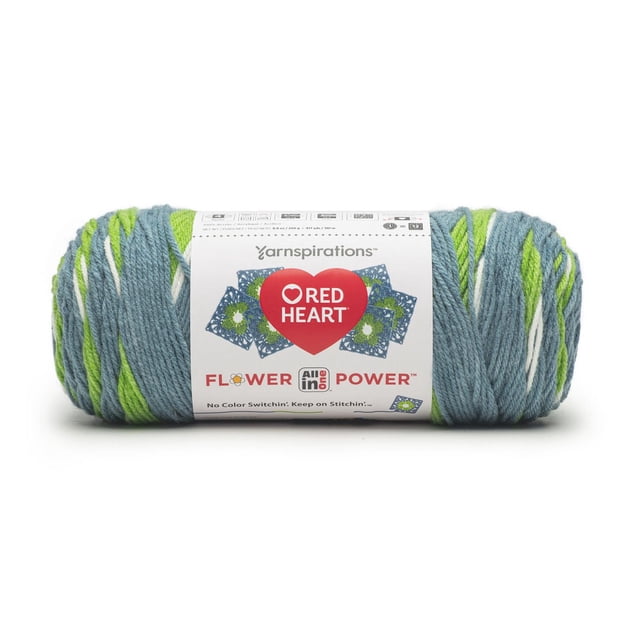 Red Heart® All In One Flower Power™ #4 Worsted (Medium) Acrylic Yarn, 8.8oz/250g 417 Yards