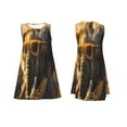 thumbnail image 7 of Fotbe Cool Sunglasses Elephant Art Pattern Women’s Summer Tank Midi Dress – Sleeveless A-Line Dress, Floral T-Shirt Dress, Casual Flowing Beach Sundress, 7 of 7