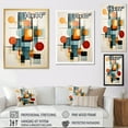 thumbnail image 4 of Designart "Retro Reflections Colorful Mid Century Vibes IV" Abstract Floater Framed Wall Decor, 4 of 7