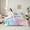 Multicolor, variant on jejeloiu Abstract Rainbow Stripe 7-Piece Twin Bedding Sets,Moon Stars Pattern Bedding Comforter Set For Girl Kids Reversible