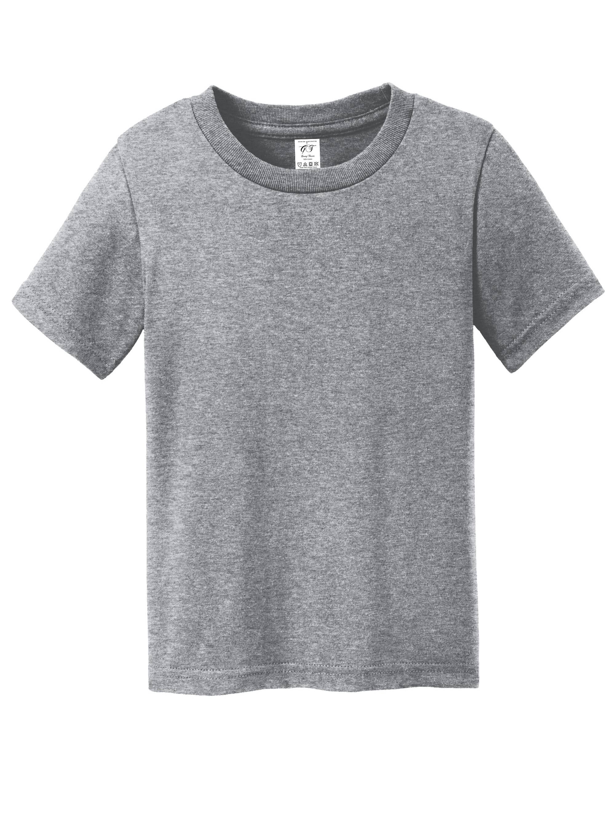 Gravity Threads Toddler Soft Cotton Short-Sleeve T-Shirt - Athletic Heather - 4T