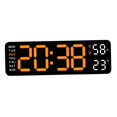 thumbnail image 4 of Reloj despertador digital multiusos con pantalla de temperatura para el hogar, moderno y digital. Luz naranja, 4 of 9