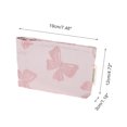 thumbnail image 2 of Unique Bargains 1 Pc Portable Bow Makeup Bag Polyester Pink 7.48"x1.18"x4.72"(L*W*H), 2 of 5