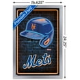 thumbnail image 3 of MLB New York Mets - Neon Helmet 23 Wall Poster, 14.725" x 22.375" Framed, 3 of 6