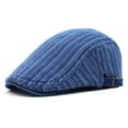 thumbnail image 5 of SikaFu Men's Hat Embroidery Striped Berets Cross -Border Almighty -Selling Pertotence Mush -Tongue Hat Retro Hat Retro Hat Spring And Summer Sports Shade Hat, 5 of 8