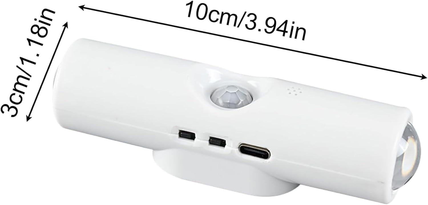 Rechargeable Smart LED Motion Sensor Ambient Light, Wireless RGB Color Changing Night Light with Auto On/Off, Magnetic Stick-On Wall Light for Hallway, Stairs, Closet, Cabinet, Bedroom (4, 7 Color)