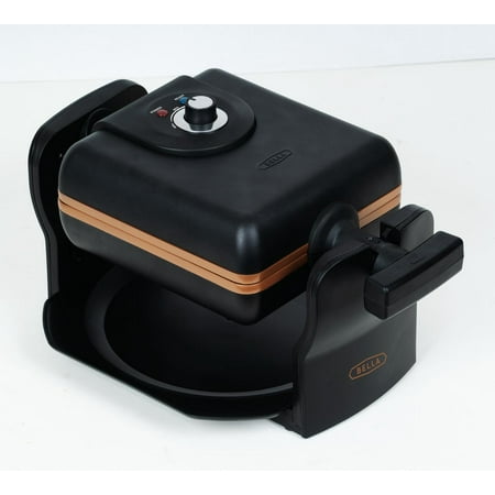 Bella 4 Slice Rotating Black Belgian Waffle Maker Walmart Com