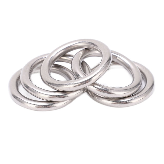 Anneau en O Soudé Sans Joint, Anneau Rond en Acier Inoxydable Résistant à la Rouille Fiable pour la Voile pour la Plongée 5x25mm,5x20mm