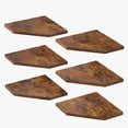thumbnail image 7 of Fairy Rustic Corner Floating Shelves Set of 6, Brown Wall Mounted Corner Shelf for Living Room, Bedroom, Bathroom, Kitchen Farmhouse Decor, 7 of 7