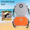 thumbnail image 2 of Inflatable Kayak Seat with Back Support Adjustable Canoe Back Seat, 2 of 8