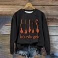 thumbnail image 2 of Halloween Sweaters for Women Halloween Sweatshirts Pullovers T Tops Witch Graphic Sweatshirts Crew Neck Soft Lightweight Long Sleeves Print for Halloween Parties Womens Sweaters, 2 of 5
