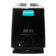 Ztech Compact 2-Slice Toaster, Silver with 6 Shade Settings