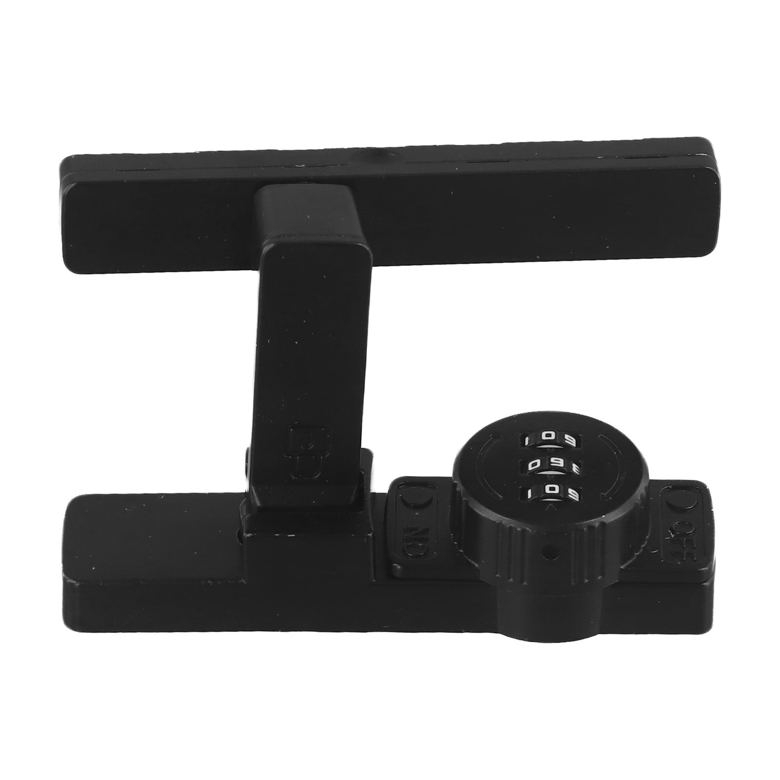 CHENGSI for 3-Digit Combination Lock 90 Degree Sliding Door Lock Black Zinc Alloy Security Latch for Bathroom Cabinet Kitchen Office Hotel 1000 Code Combinations Password Protection