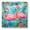Color2331, variant on Bathroom Scale, Highly Accurate Digital Body Scale,Precisely Measures Weight up to 400 lbs-Two Pink Flamingos With Flower