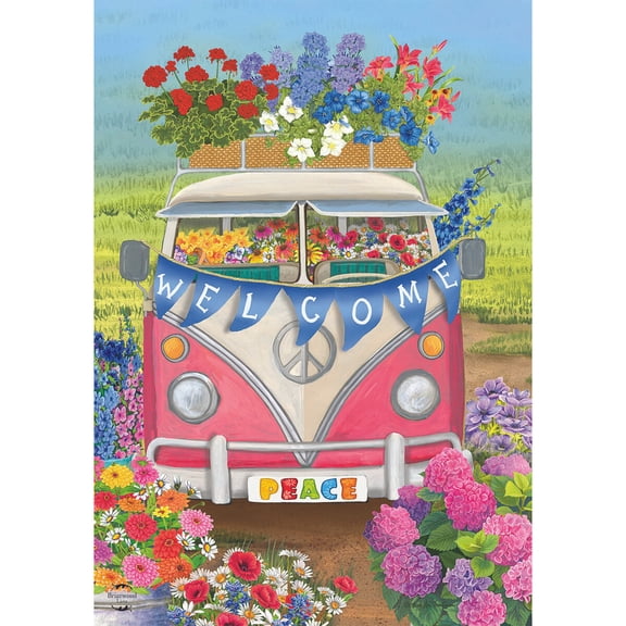 Briarwood Lane Garden Flag 12x18 For Outdoor Peace Van Floral Spring For Spring Garden Flag Flags For Outside