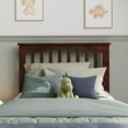 thumbnail image 3 of Pemberly Row Mission Twin Wood Headboard in Walnut, 3 of 8