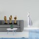 thumbnail image 2 of Estatuas de pensadores,Estatuas de pensadores,esculturas de arte abstracto para mesa,Figura de escritorio,Estatua de niña linda para escritorio,adorno nórdico moderno,Figura de niña en la, 2 of 8