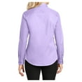 thumbnail image 2 of Womens Long Sleeve Easy Care Cotton/Polyester Shirt Bright Lavender 5XL, 2 of 6