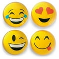 thumbnail image 2 of 12 Pack 1.80" Emoticon Smile Face Emoticon Double Sided Translucent Super Hi Bounce Balls - Fun Gift Party, 2 of 5