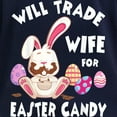 thumbnail image 3 of CafePress - Will Trade Wife For Easter Candy Women's Long Sleeve T Shirt - Women's Long Sleeve Graphic Tee Casual Fit, 3 of 4