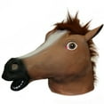 thumbnail image 3 of Ace Martial Arts Supply Horse Head Mask Creepy Latex Rubber Costume Mask for Adults, 3 of 4