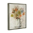thumbnail image 4 of Stupell Industries Fall Florals Country Jug Botanical & Floral Painting Gray Floater Framed Canvas Art Print Wall Art, 25 x 31, 4 of 10