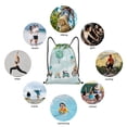 thumbnail image 6 of Daiia Animals Riding Across The Sky Pattern Drawstring Backpack, Gym Bag, Lightweight Backpack, Water-Resistant Bag Travel Sports Backpack, Fitness Bag, Yoga Bag-Small, 6 of 6