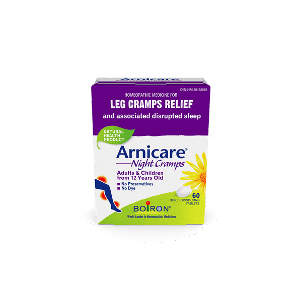 Boiron Arnicare® Night Cramp – Homeopathic Medicine for the Relief of Leg Cramps and Disrupted Sleep (60 Tablets)