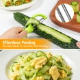 thumbnail image 5 of Sopito Vegetable Peeler, 5pcs Stainless Steel Veggie Peeler for Potato Carrot Orange Apple Fruit, 5 of 10