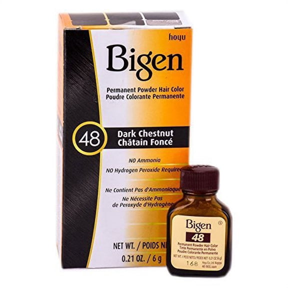 bigen powder hair color #48 dark chestnut .21 oz