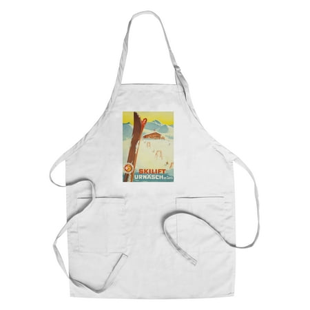 Chef Atelier Skilift Urnasch Vintage Poster (artist: Atelier Blank) Switzerland c. 1930 (Cotton/Polyester Chef's Apron) ()