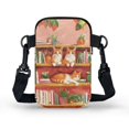 thumbnail image 2 of HELLHERO Christmas Birthdays Holiday Gift Double Zipper Messenger Bag Vintage for Outdoor Holiday Travel, 2 of 7