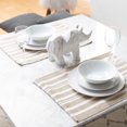 thumbnail image 3 of Fabstyles Broadway Stripe Cotton Placemats Set of 4 Machine Washable Heavyweight Table Mats Perfect for The Kitchen and Dining Table or Outdoor Tables, 3 of 5