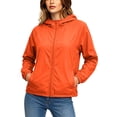 thumbnail image 3 of DDAPJ pyju Sun Protection Jacket Women Lightweight Full Zip Hoodies Plus Size Long Sleeve Windbreaker Hiking Coat Active Tops with Pockets Orange XXXXL, 3 of 9