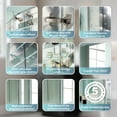 thumbnail image 3 of 20" x 30" Bi-View Medicine Cabinet with Mirror, Surface Mount or Recessed Mirror Medicine Cabinet for Bathroom, Anodized Chrome Aluminum Frame, Bathroom Mirror Cabinet with Storage Right Open, 3 of 12