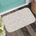 thumbnail image 3 of Oriental Floral Vintage Plush Flannel Bath Rug 16x24 Inches, Quick Dry Absorbent Non Slip Mat for Bathroom Sink Tub, 3 of 9