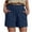 Navy, variant on BVOFAR Women's Summer Cotton Shorts Casual Elastic High Waisted Shorts with Pockets Plus Size Comfy Beach Shorts