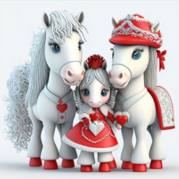 Diamond Painting 5D DIY Full Round Drill Horse Kit Arte Decoración del hogar (B6211) Hugtrwg Para estrenar