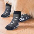 thumbnail image 4 of Chaussettes Antidérapantes pour Chiens 2 Paires Protection des Pattes Réglable Chaussettes Antidérapantes avec Sangle Contrôle de Traction Haute Qualité, 4 of 5