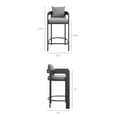 thumbnail image 5 of Modway Tahoe 3-Piece Outdoor Aluminum Bar Set in Gray, 5 of 7