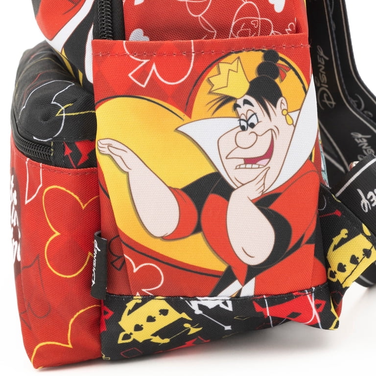 Queen of Hearts Backpack with Red and Yellow Accents Amazon.com: Loungefly Disney Villains Scene Series Queen of  main image 3