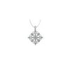 0.33%20Carat%20Total%20Cubic%20Zirconia%20in%2014K%20White%20Gold%20Floral%20Pattern%20Fashion%20Pendant