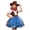 Blue-4OnRJ, variant on RFQWOVSR Girls Western Cowboy Costume Skirt Set for Halloween Party Performance Events
