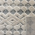 thumbnail image 6 of SAFAVIEH Martha Stewart Lucia Shag Area Rug, White/Light Grey, 5'1" x 7'6", 6 of 7