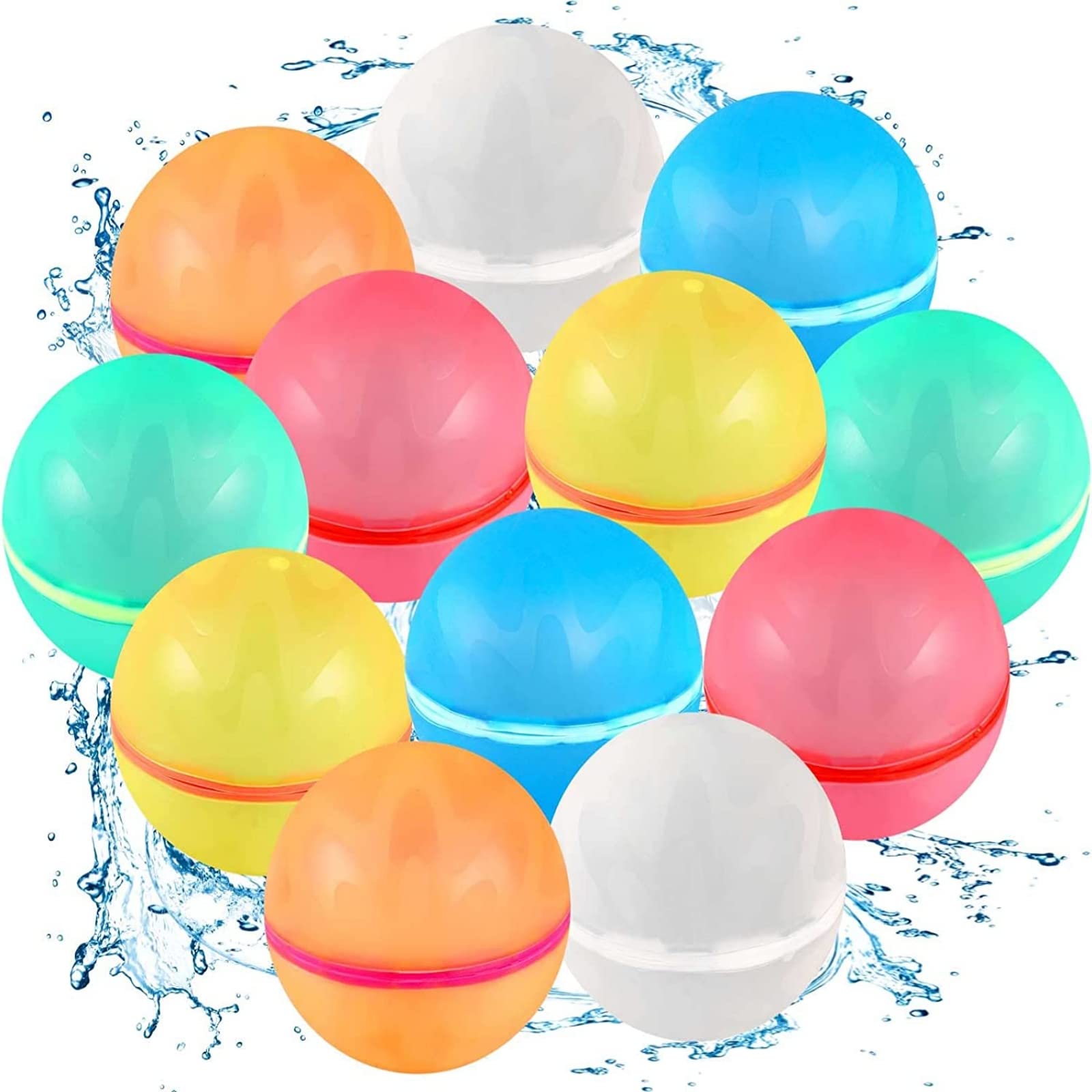 Water Games Reusable Water Balloons ，Pool Toys for Kids ages 3 and Up