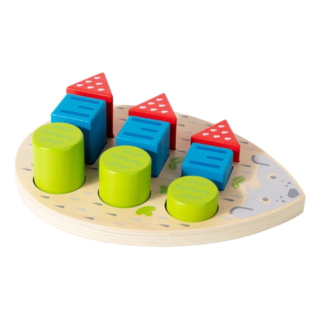 Juguete clasificador de colores y formas de madera, juguetes para clasificar colores, juego cognitivo familiar, juguete de motricidad fina para niños