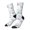 2 Black-2, variant on Rabbit Back View Pattern Sport Socks for Women and Men Crew Socks Sporty Calf Socks Casual Socks